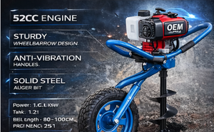 <span class=keywords><strong>Tarière</strong></span> de forage de sol profond économique 300 mm, moteur 2 temps - Product Image 3