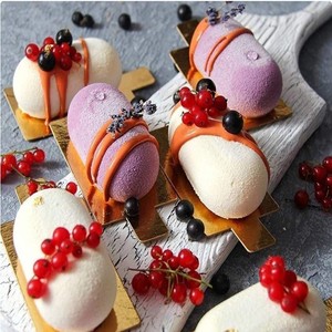 Oval Silicone Cake Mold 8 Cavity Mini Pillow Mousse Chocolate Baking Utensil For Dessert Making - Product Image 4
