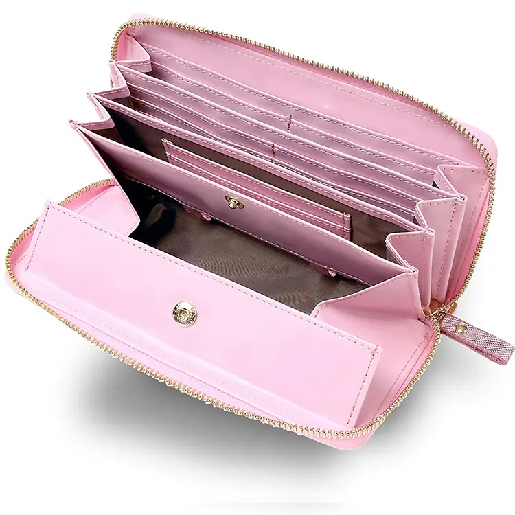 Wholesale Genuine Leather Women Wallet Luxury Brand Purse Female Clutch Ladies Wallets