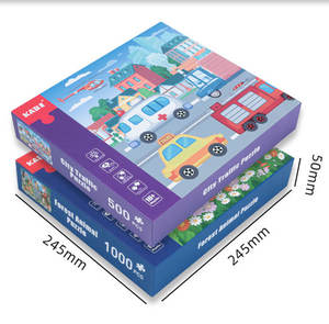 500/1000 pièces Intelligent développer la ville trafic forêt Animal unisexe jouet en gros début éducatif <span class=keywords><strong>grand</strong></span> <span class=keywords><strong>Puzzle</strong></span> pour les enfants - Product Image 2