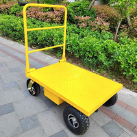 Chariot à palettes électrique pliable à quatre roues avec certification CE, logistique d'entrepôt et manutention de matériaux, capacité de charge 1000 kg