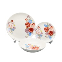 Vente en gros de vaisselle en porcelaine vaisselle à fleurs