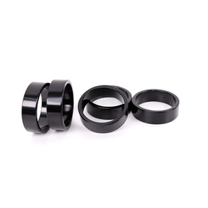 Entretoises de potence de vélo 31,8 mm en alliage d'aluminium noir usiné CNC haute résistance - Product Image 5
