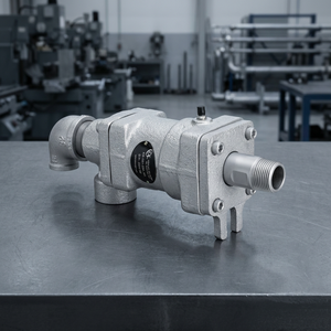Union rotative duplex KJC Série 1000 15A~80A pour vapeur haute température, à œil pivotant, en acier au carbone poli, pour impression textile, à flux unique - Product Image 2