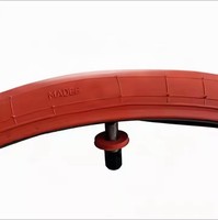 Chambre à air de moto rouge de 18 pouces, vente directe usine, chambre à air de rechange en butyl pour moto, tubeless Enduro rigide