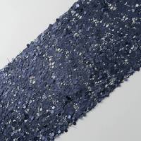 Tissu en tulle brodé de sequins ronds de grande taille, poids moyen, pour robes de soirée et costumes de scène pour filles