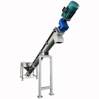 Convoyeur à vis incliné automatique pour poudres alimentaires, chimiques et granulés de farine – Élévateur à vis pour farine