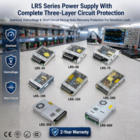 Alimentation à découpage ultra-mince série LRS 35W 50W 75W 100W 150W 200W 350W DC 12V 24V 48V, Driver LED AC/DC pour CNC industriel