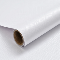 Papier peint auto-adhésif blanc imperméable et résistant à l'humidité pour la rénovation des murs des chambres et des appartements locatifs