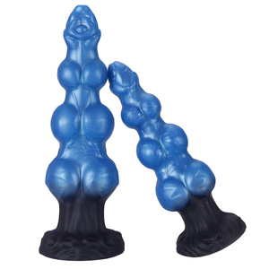 Masturbatore Realistico a Forma di Pene di Cane Alieno <span class=keywords><strong>Blu</strong></span> con <span class=keywords><strong>Testicoli</strong></span>, Dilatatore Anale per Uomini e Donne, Giocattolo Sessuale BDSM, Prodotto per Adulti - Product Image 1