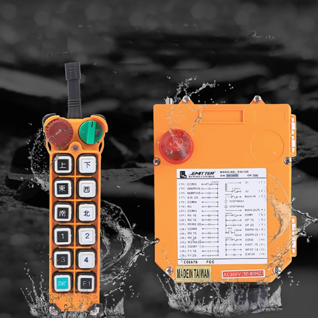 F24-12D12 Double Speed Buttons Wireless Remote Control Bridge Crane Handing Industrial Radio Remote Control
