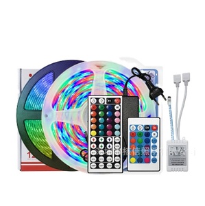 12V 2835 <span class=keywords><strong>LED</strong></span> bande Diode <span class=keywords><strong>ruban</strong></span> maison cuisine extérieur décor lampe 5M RGB 44 touches télécommande 3A adaptateur secteur <span class=keywords><strong>LED</strong></span> bande lumineuse - Product Image 3