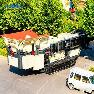 Mobile Raupenbrecher Tragbare Steinbrechmaschine für Bergbau, Steinbruch und Bauschuttrecycling mit Kiefer- und Hammerbrecher - Product Image 2