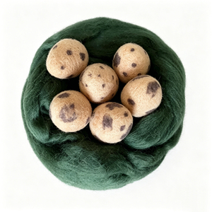Boules de feutre en laine à <span class=keywords><strong>pois</strong></span>, feutre fait main style naturel frais, texture réaliste, ornements décoratifs rustiques élégants - Product Image 3