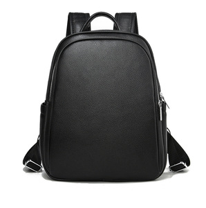 Women Casual <b>Leather</b> <b>Backpack</b> <b>Large</b> Capacity Daily Travel Rucksack With Multiple Pockets - Product Image 6