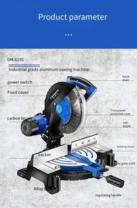 MRY-Sierra eléctrica de mano, 1850W, 6000r/min, 255mm, 220V, inglete pequeño de metal - Product Image 3
