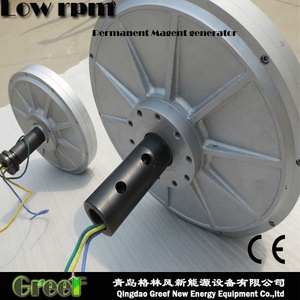 เครื่องกำเนิดไฟฟ้าแบบดิสก์สเตเตอร์ไร้แกน 2 กิโลวัตต์ 160 รอบต่อนาที แรงบิดสูง สำหรับกังหันลมแกนตั้ง - Product Image 4