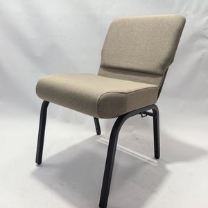 Vente en gros d'usine, chaise de culte rembourrée de théâtre populaire moderne et bon marché, chaise d'église empilable - Product Image 4