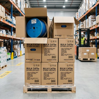 Câble Réseau LAN Cat5e FTP UTP 26AWG 4 Paires 8 Cœurs Cuivre CCA LSZH Ignifuge 305m 1000ft Câblage Commercial