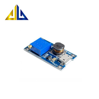 TYPE-C MT3608 DC-DC, modul penguat 2A Boost dapat disesuaikan, Input tegangan papan modul Boost 2-24V up 5/9/12/-28V