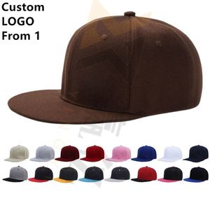 Gorra de Béisbol Personalizada con Logotipo, Diseño de Alta Calidad, Color Marrón, Algodón, Visera Plana, Gorras Ajustables, Gorras Snapback - Product Image 1