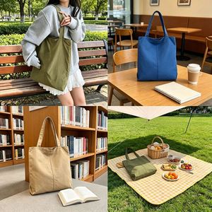 Durable Nylon Tote Casual Lightweight Shoulder <b>Large</b> Capacity Shopping <b>Bag</b> - Product Image 3