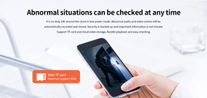 Wifi được xây dựng trong còi báo động 4G <span class=keywords><strong>Sim</strong></span> mạng báo cháy máy dò khói máy ảnh - Product Image 3