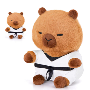 Peluche <span class=keywords><strong>de</strong></span> Capibara <span class=keywords><strong>de</strong></span> Taekwondo y Karate <span class=keywords><strong>de</strong></span> 9 Pulgadas al por Mayor, Adorable Muñeco <span class=keywords><strong>de</strong></span> Peluche <span class=keywords><strong>de</strong></span> Capibara con Uniforme <span class=keywords><strong>de</strong></span> Artes Marciales para Regalo <span class=keywords><strong>de</strong></span> Cumpleaños - Product Image 1