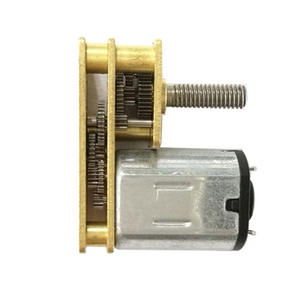 Moteur miniature à engrenages N20 DC 32 mm à montage sur bride, moteur à aimant permanent à balais avec arbre de sortie fileté - Product Image 3