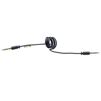 Fil de queue de cochon en cuivre auxiliaire audio 2M personnalisé 4 pôles 3.5mm avec extension de gaine en PVC 4 broches pour smartphones et haut-parleurs