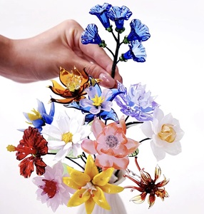 Set Regalo Aziendale per la Festa della Mamma, Personalizzato, Artigianale, Impermeabile, in Vetro Colorato, Mini <span class=keywords><strong>Fiore</strong></span> in Stile Naturale - Product Image 2