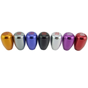 Car <b>Gear</b> Shift <b>Knob</b> Universal Aluminum Alloy 5 Speed Black Red Ergonomic Design - Product Image 2