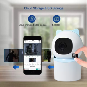 Caméra de sécurité intérieure avec application téléphonique, connexion Wi-Fi 2,4 GHz, 1080P HD, détection humaine et animale en temps réel, alerte, couverture à 360°, panoramique/inclinaison - Product Image 6