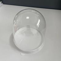 Boîte à gâteau en PET transparente en forme de dôme |   Conteneur d'emballage rond pour gâteau à une couche, pour boulangerie et usage domestique