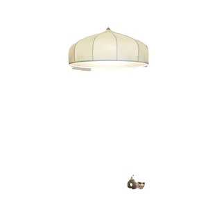 Lampe suspendue en tissu de style nordique, 50cm, 60cm, 80cm, ronde, LED E27, pour salon, chambre à coucher, salle à manger - Product Image 2