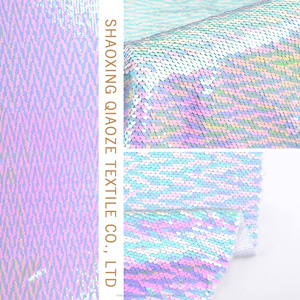 2019 fragile tulle écaille de poisson coloré paillettes tissu pakistan - Product Image 6