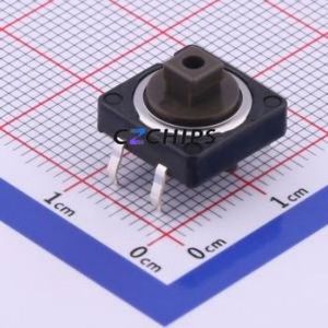 SKHCBGA010 Tactile Switch Through hole-4P,12x12mm Switch Single Pole Single Throw Rectangle Button 2.55N Through Hole - Product Image 1