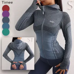 Tops deportivos para correr para mujer, chaquetas de manga larga para fitness, sudoración, ejercicio al aire libre, protección solar, ciclismo, yoga