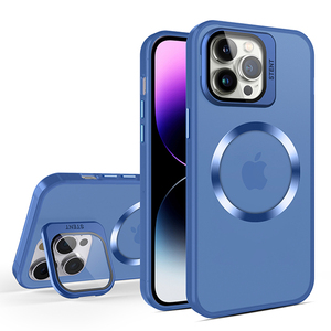 Vernice metallizzata custodia magnetica per <span class=keywords><strong>iPhone</strong></span> 11 <span class=keywords><strong>12</strong></span> 13 14 15 Pro Max copertura di protezione in vetro <span class=keywords><strong>con</strong></span> supporto per obiettivo della <span class=keywords><strong>fotocamera</strong></span> - Product Image 1