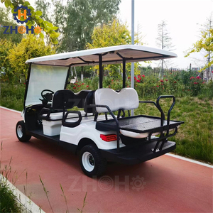 Cadeau du Nouvel An Voiturette <span class=keywords><strong>de</strong></span> golf électrique personnalisée <span class=keywords><strong>blanche</strong></span> simple 6 places Convient aux hôtels et au <span class=keywords><strong>camping</strong></span> - Product Image 5