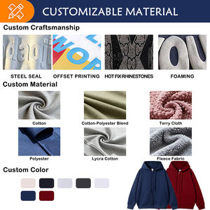 <span class=keywords><strong>Felpe</strong></span> con Zip Casual da <span class=keywords><strong>Uomo</strong></span> in Cotone 100% Ricamato, Stile Sportivo Giovanile, Vestibilità Regolare, Pullover Autunnale - Product Image 4