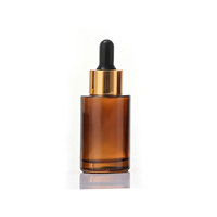 Bouteilles compte-gouttes en verre ambré mat cylindriques de 20 ml, 30 ml, 50 ml, 60 ml, 80 ml, 100 ml, 120 ml pour huiles essentielles, emballage personnalisé d'aromathérapie