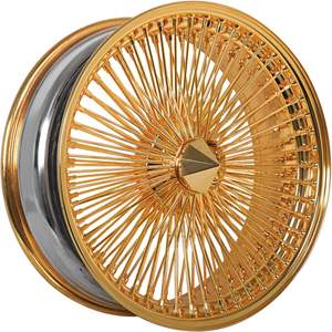 Rines de Alambre Dorados para Chevrolet Impala, Caprice, <span class=keywords><strong>Cadillac</strong></span> DeVille, Buick Regal, Disponibles en 15, 17, 20 y 22 Pulgadas - Product Image 4