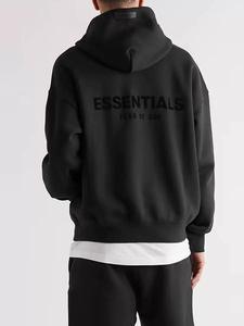 هودي رجالي بأسلوب أمريكي عصري، ماركة أساسية، سترة شتوية فضفاضة بخياطة مزدوجة للأزواج - Product Image 5