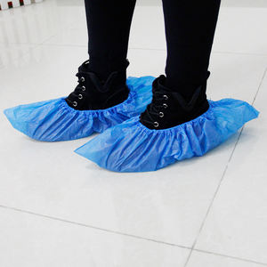 กันน้ำทิ้งรองเท้า Pe ปกป้องกันพลาสติกสีฟ้าเท้าครอบคลุม - Product Image 4