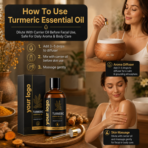 Aceite Revitalizante Multiusos 4 en 1 OEM, Calma la Irritación, Mejora la Textura de la Piel, Extracto de Planta 100% Natural, Aceite de Cuidado con Cúrcuma - Product Image 5