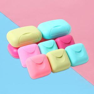 Boîte à savon de voyage et de vacances de grande taille, pratique et créative, en plastique, avec impression de logo personnalisé, avec couvercle - Product Image 3
