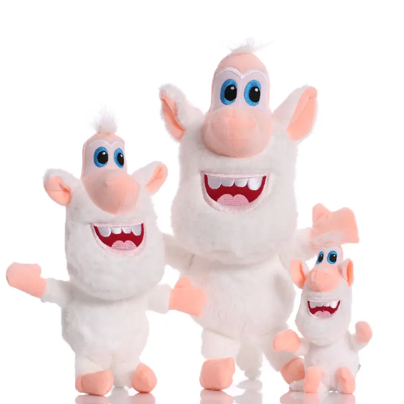 UK Russian Cartoon Booba Buba White Pig Cooper Soft Plush Toys Doll xmas Gift FR 