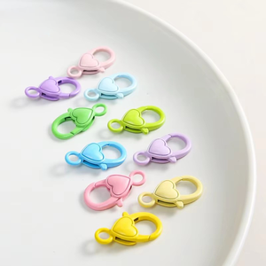 Ganchos de Metal Coloridos Tipo Langosta de 2.6mm, Accesorios para Cadenas de Llaveros con Forma de Corazón para la Fabricación de Joyería, Marca JC, OEM/ODM, Venta al Por Mayor - Product Image 3