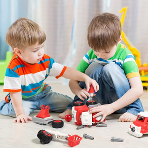 Bloques de Construcción de Plástico Educativos para Niños, Juguete de Vehículos Desarmables, Modelo de Camión del Ejército y Cohete, para Niños de 5 a 7 Años - Product Image 5